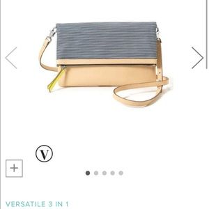 Stella Dot  Brenton Stripe Crossbody/Clutch