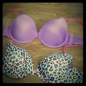 Two bras for sale. Fredrick of hollywood