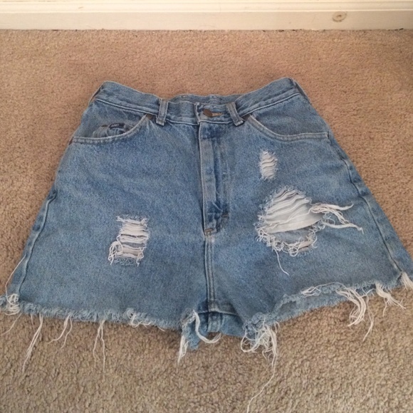 Lee distressed denim shorts - Picture 1 of 4