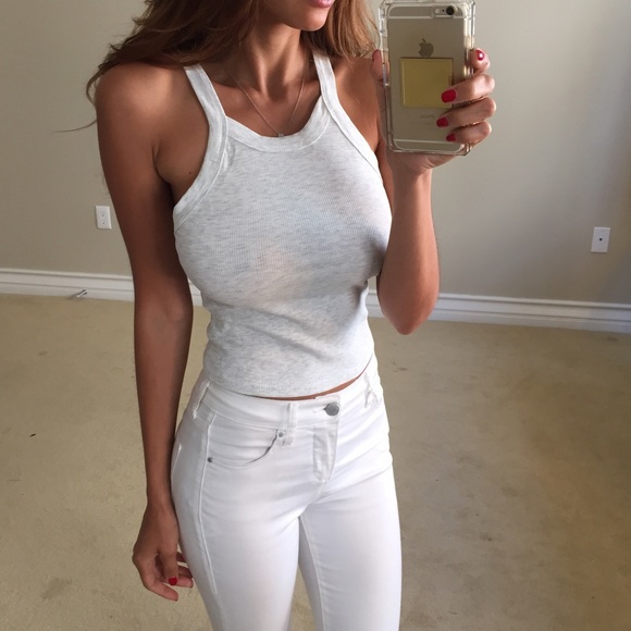 • SOLD • Light Grey Semi Crop L - Picture 4 of 4