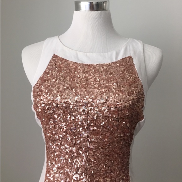 Keepsake the Label rose gold bridal sequin dress - Picture 5 of 9