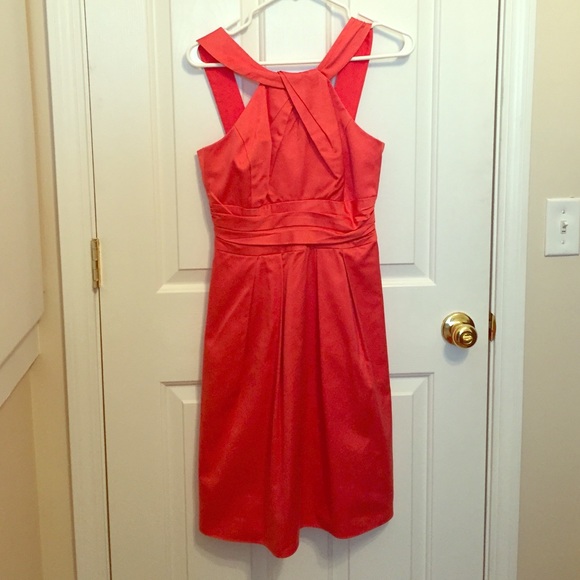 David's bridal coral cocktail dress!