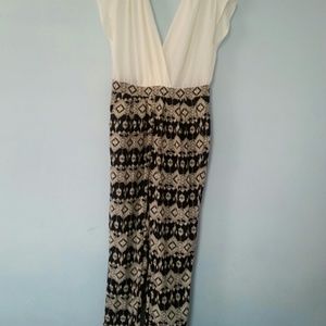 Aztec print pantsuit