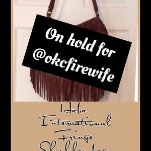 Hobo International leather suede fringe handbag