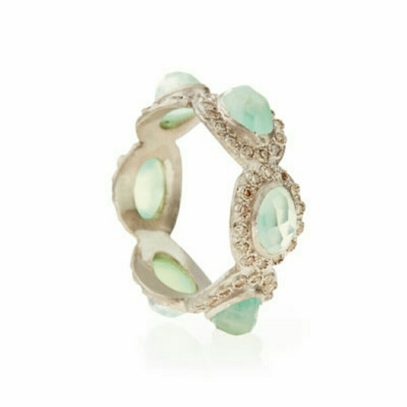 Oval Chrysoprase Diamond - Picture 2 of 3