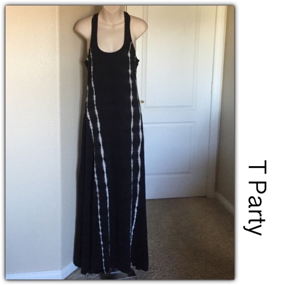 T party Dresses & Skirts - ♣️ T party black cream tie dye maxi dress