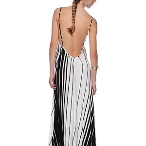 Beautiful maxi dress with plunging back!