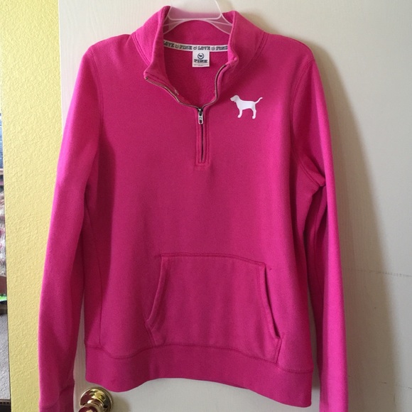 Pink half zip