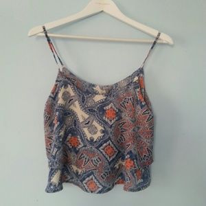 Paisley crop top