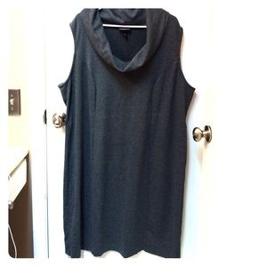 Plus size grey dress