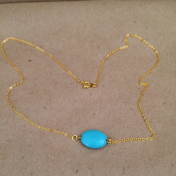 Turquoise Stone Necklace - Picture 2 of 3