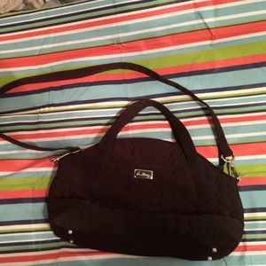 Quilted brown Vera Bradley handbag