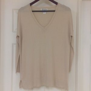 3Q sleeve Over Size V-Neck Cardigan