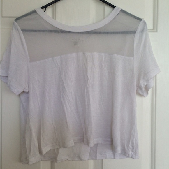 White Cotton Crop Top - Picture 1 of 1