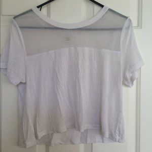 White Cotton Crop Top
