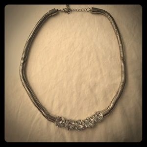 Unique retro necklace with diamonds