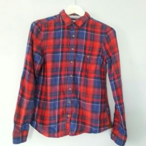Red and blue flannel