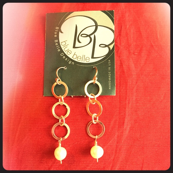 Blue Belle Designer Earrings - Picture 1 of 2