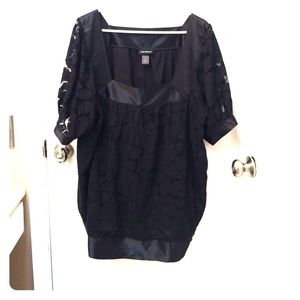 Plus size black top