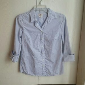 J. Crew blue & white button down!