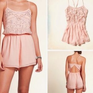 hollister pink romper !