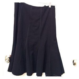 Plus size black skirt