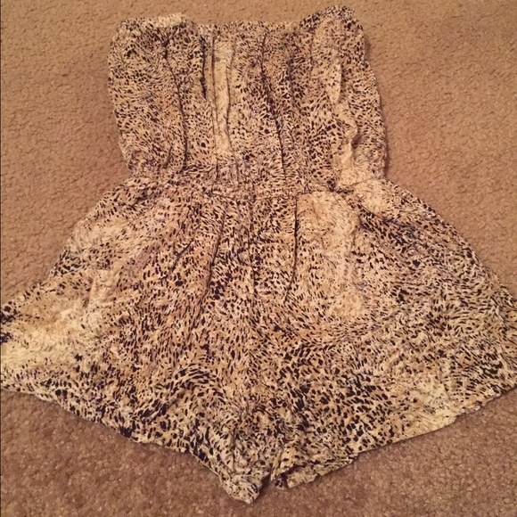 Cheetah print romper
