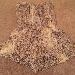 Cheetah print romper