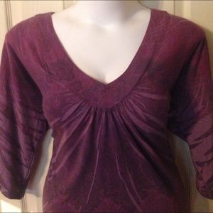 Purple long sleeve tee