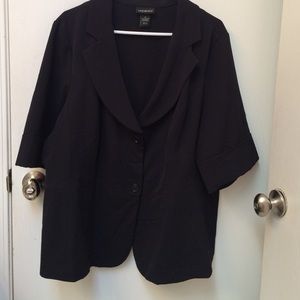 Plus size black blazer