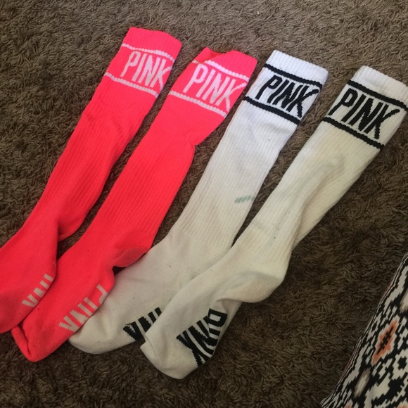 PINK Victoria's Secret Accessories - pink socks