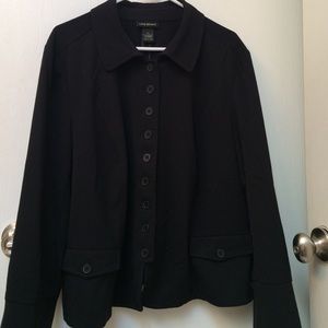 Plus size black blazer
