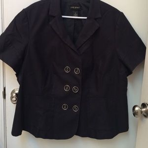 Plus size black blazer