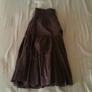 Brown Flowy Skirt