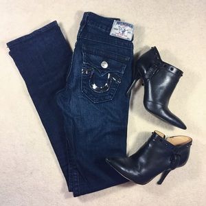 True Religion sequin straight jeans