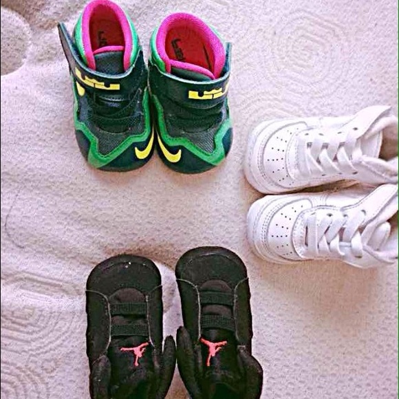 Jordan, lebron james, baby air force 1 sneakers - Picture 1 of 4