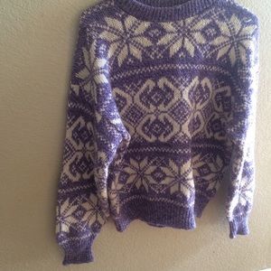 Lilac winter sweater