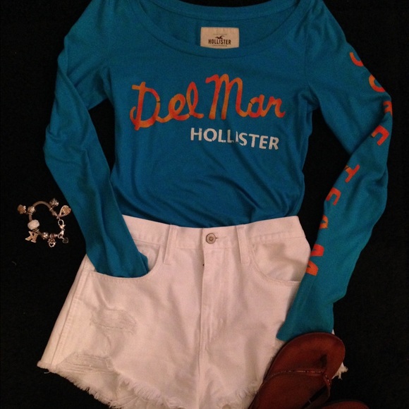 Del Mar Hollister Long Sleeve Surf Tee