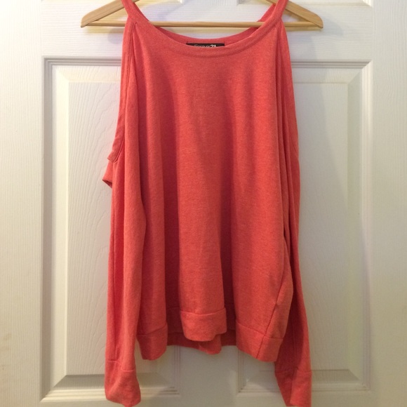 Long sleeve shirt with shoulders cut out
