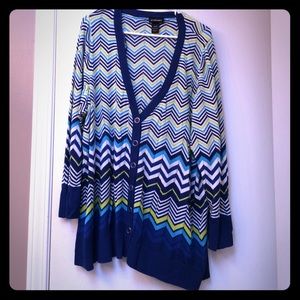 Plus size Chevron sweater