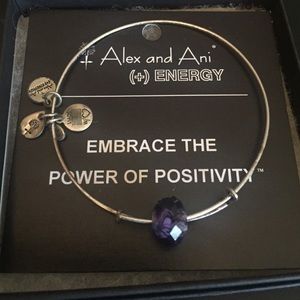 Alex and Ani Purple beaded bracelet