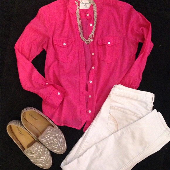 Hot pink light weight flannel