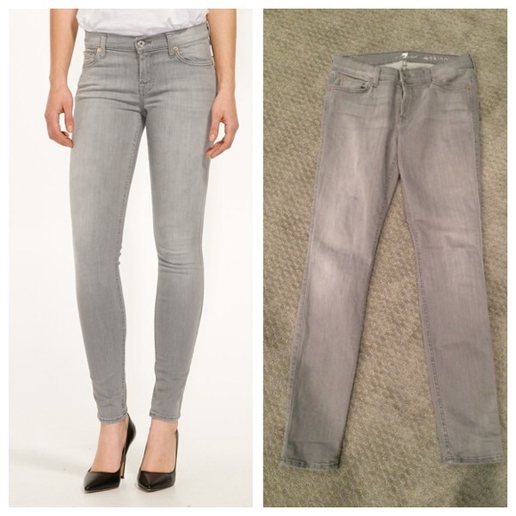 7 for all Mankind Denim - 7 For All Mankind skinny in spring grey 7 for all Mankind Denim - 7 For All Mankind skinny in spring grey