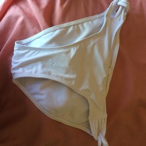 White bikini bottoms