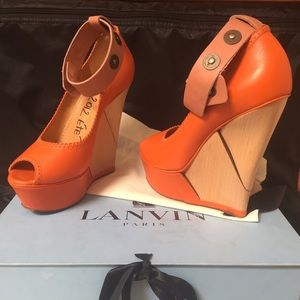 LANVIN puzzle wedges