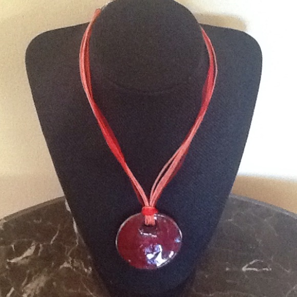 Glass Pendant Necklace - Picture 2 of 3