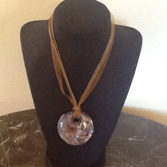 Glass Pendant Necklace - Picture 1 of 3