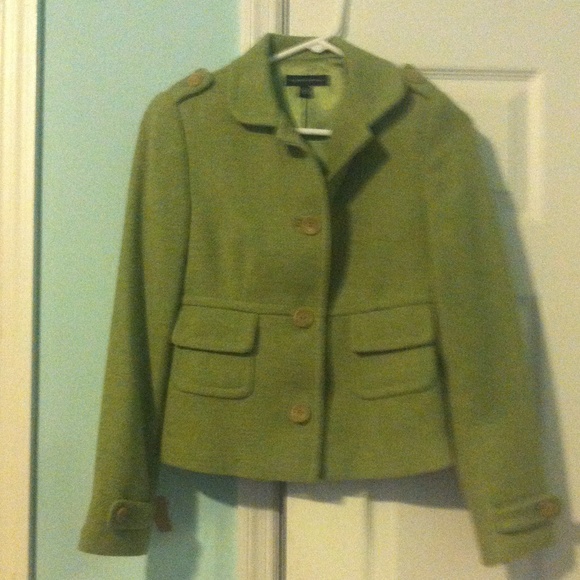 Cute green wool coat