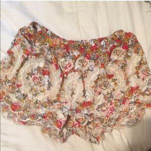 Nordstrom Floral Printed Loose Shorts