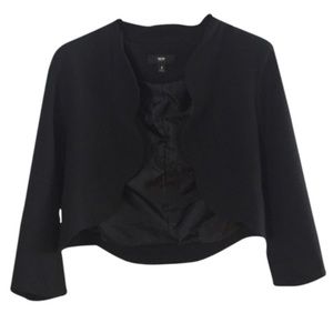 Mossimo black blazer with scalloped detailing